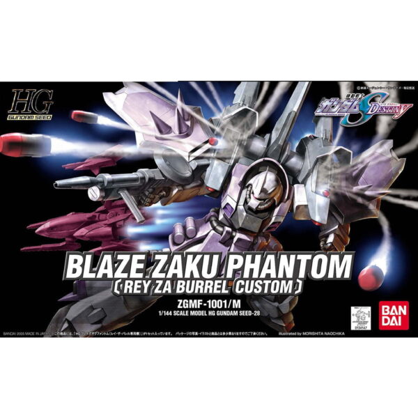 HG-Seed-28 - ZGMF-1001/M Blaze Zaku Phantom [Rey Za Burrel Custom] (1/144) 瞬發型薩克幽靈[雷專用機]