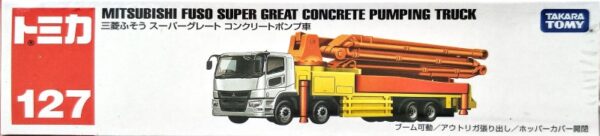 Tomica 127 - Mitsubishi Fuso Super Great Concrete Pumping Truck 三菱混凝土泵浦車