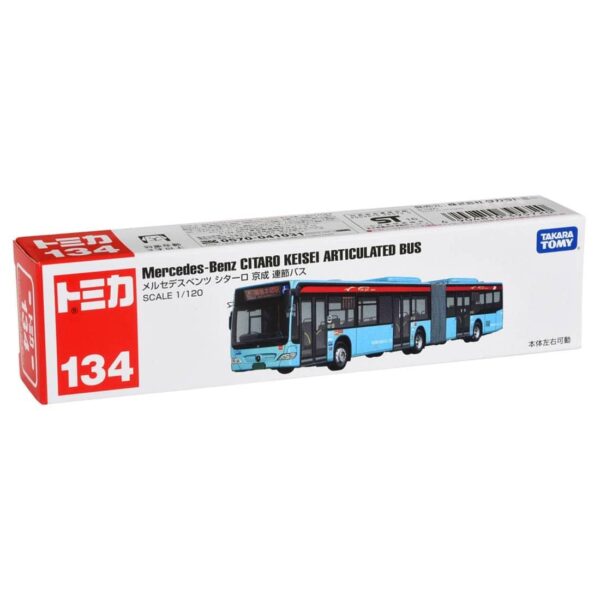 Tomica 134 - Mercedes-Benz Citaro Keisei Articulated Bus (1/120)：圖片 7