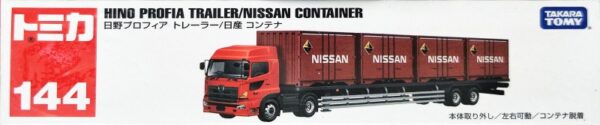 Tomica 144 - Hino Profia Trainer/Nissan Container