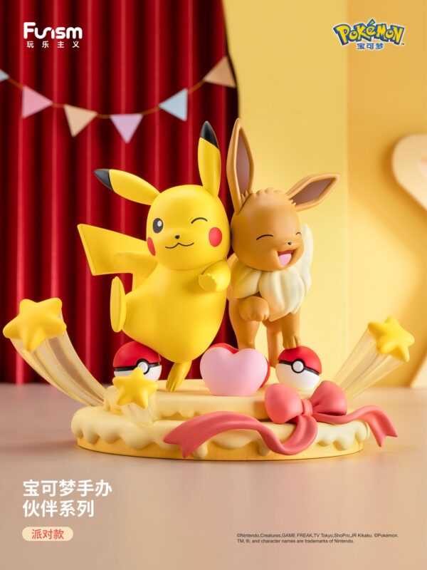 Pokemon Prime Figure - Eevee & Pikachu 伊布與皮卡丘 [派對款]：圖片 2