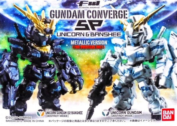 FW Gundam Converge SP-Asia Unicorn & Banshee [Metallic Ver.] 獨角獸 & 報喪女妖 亞洲限定套組