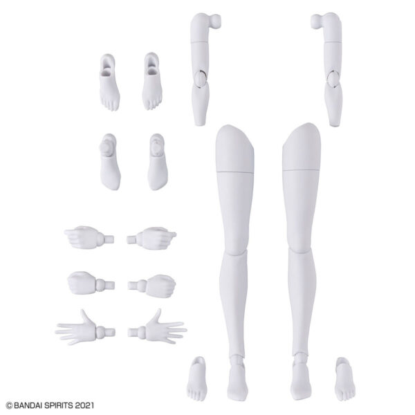 30MS OB-12 Option Body Parts Arm Parts & Leg Parts [White/Black] 身體配件套組 手＆腳 [白色/黑色]：圖片 5