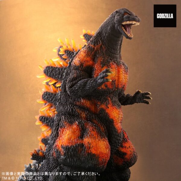 X-Plus 酒井ゆうじ造形收藏 東寶30cm系列 Godzilla (1995) バーニングクリアVer. 哥吉拉1995 紅蓮透光版：圖片 9