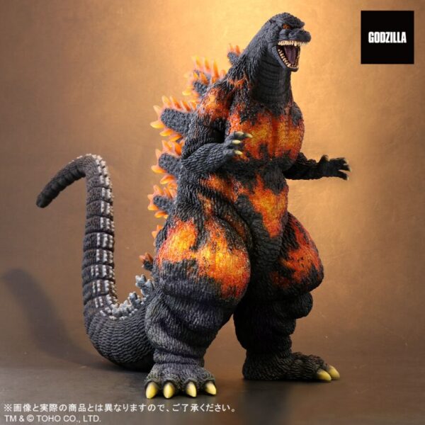 X-Plus 酒井ゆうじ造形收藏 東寶30cm系列 Godzilla (1995) バーニングクリアVer. 哥吉拉1995 紅蓮透光版：圖片 4