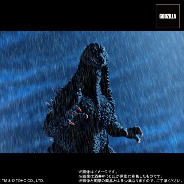 X-Plus 酒井ゆうじ造形收藏 東寶30cm系列 Godzilla (2002) 嵐の中の攻防Ver. 哥吉拉2002 風暴中攻防：圖片 9