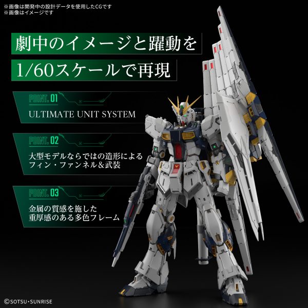 PG Unleashed – RX-93 ν Gundam (1/60) ν鋼彈（送萬代2026年春聯乙張